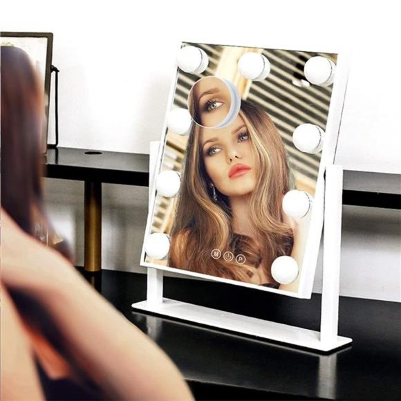 Lighted Makeup Mirror Hollywood Mirror Vanity Mirror with Lights, Touch Control - Picture 5 of 6